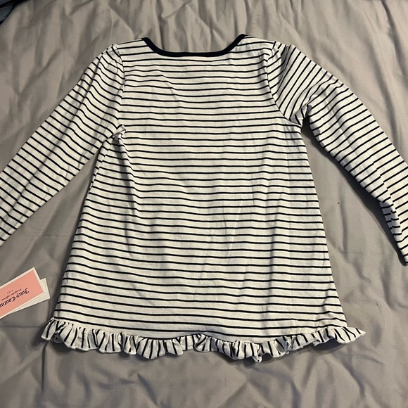 Juicy Couture Gold Heart Striped Top with Navy Leggings - Picture 5 of 8